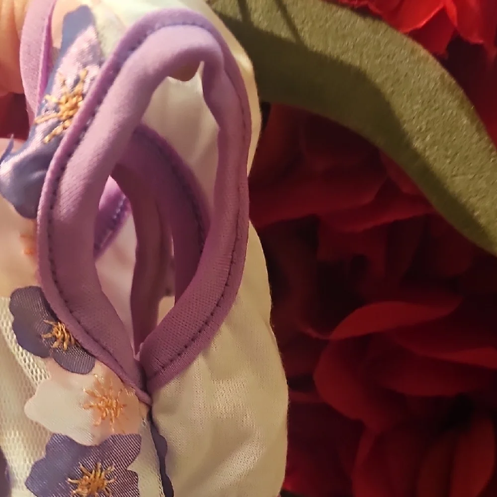 Purple Floral & Tool Dog Dress NWOT Size XSmall